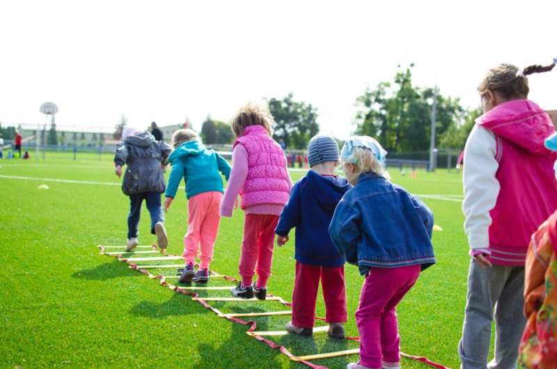 Kids exercising outdoors, how to keep fear and anxiety from overcoming kids