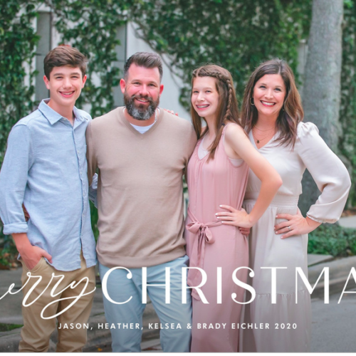 Year In Review Family Christmas Picture